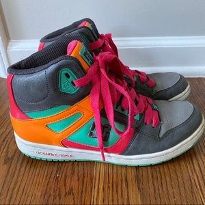 DC Shoes Women’s Rebound Hi Multicolor Sneakers